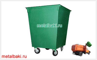 Контейнер для мусора на колесах Мусорный контейнер на колесах