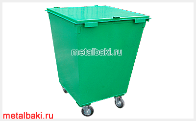 Контейнер для мусора с крышкой на колесах Мусорный контейнер с крышкой на колесах